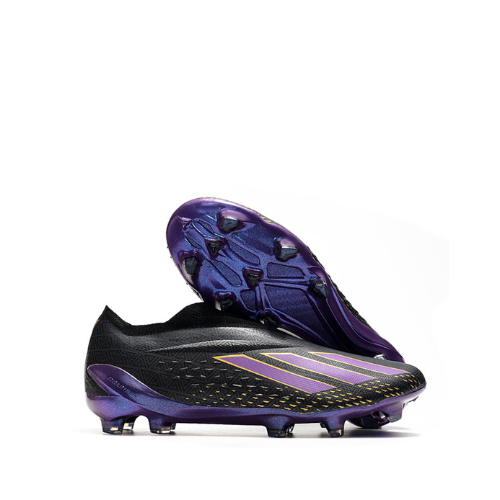 Adidas X Speedportal+ FG – Black/Purple/Gold Edition