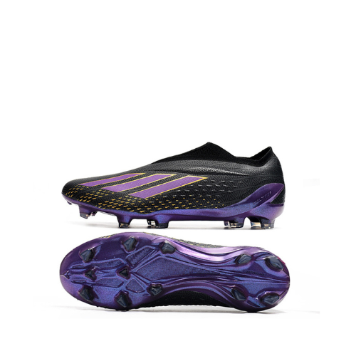 Adidas X Speedportal+ FG – Black/Purple/Gold Edition